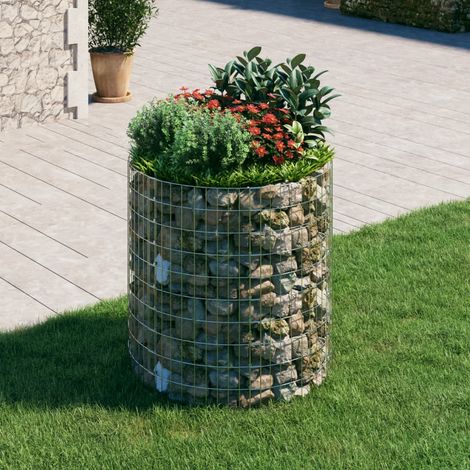 Poteau à gabion Gabion pour Pierres Clôture de gabion circulaire Acier galvanisé Ø100x100 cm KOL2650 (1/5)
