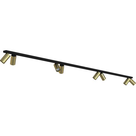 Plafoniera barra Nowodvorski MONO 7754 8xGU10 nero ottone (1/2)