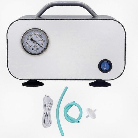 Pompe à vide à membrane sans huile de 30 W pour applications de laboratoire, pompe de filtration sans huile et silencieuse avec un débit de 15 l/min (1/5)