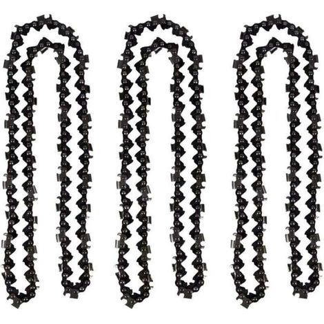 Juego de 3 cadenas para motosierra de 50 cm (0,325") y 1,5 mm (76 eslabones), compatibles con varias marcas - Crezuo (1/4)