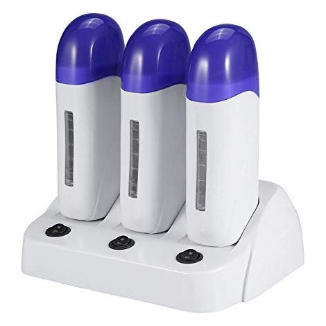 Appareil d'épilation à la cire électrique, 3 types de cire, rouleau chauffant avec base, épilation indolore et impeccable, appareil d'épilation professionnel pour femmes et hommes (1/5)