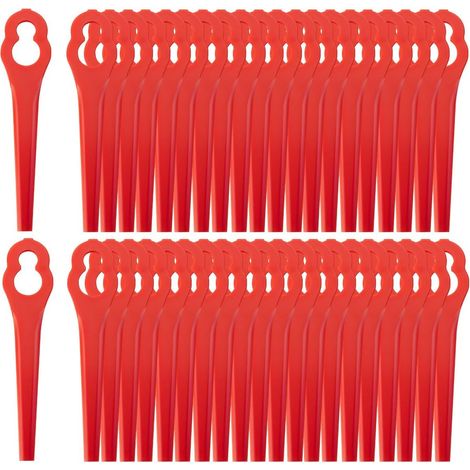 Lot de 100 Lames de Rechange compatibles avec Coupe-Bordure sans Fil - Lame en Plastique pour débroussailleuse (1/5)