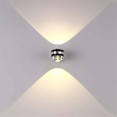 Applique Murale Intérieure LED 6W Lampe Décorative Moderne Créatif Original Éclairage Design Lumières Aluminium pour Chambre Maison Couloir Salon Blanc Chaud [Classe énergétique A++]Eclairage Ecl (1/4)