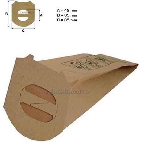 8 SACCHETTI SACCHI  ASPIRAPOLVERE  BISSEL SERIE AMIGO PRODOTTO IN ITALIA RW 31 (1/2)