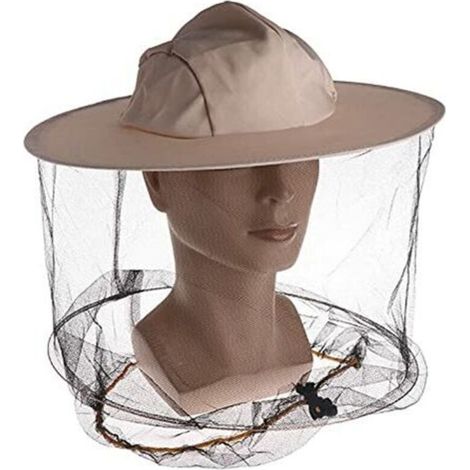 D'insecte Net Chapeau d'Apiculture avec Voile Contre Moustique Insectes Chapeau de Filet de Tête de Moustique Anti Moustique Abeille Insecte Chapeau de Maille Apicole Apiculture Chapeau De Cowb