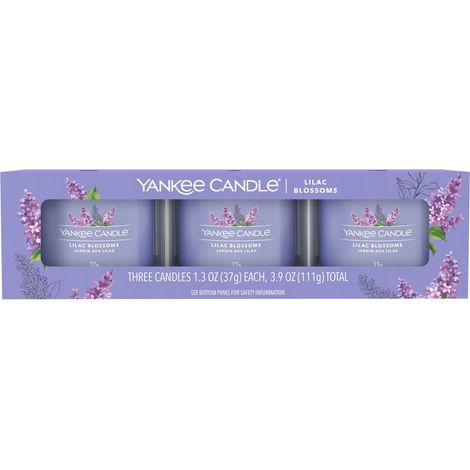 Yankee Candle Mini-Kerzenset „Fliederblüten“, 3 x 37 g (1/2)