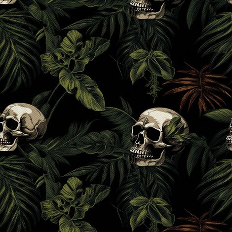 Tela decorativa para exteriores Oxford - Motivo de calavera I DX4207 (1/5)