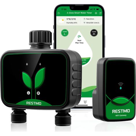 Programmateur arrosage WiFi, minuterie programmable d'irrigation (1/5)