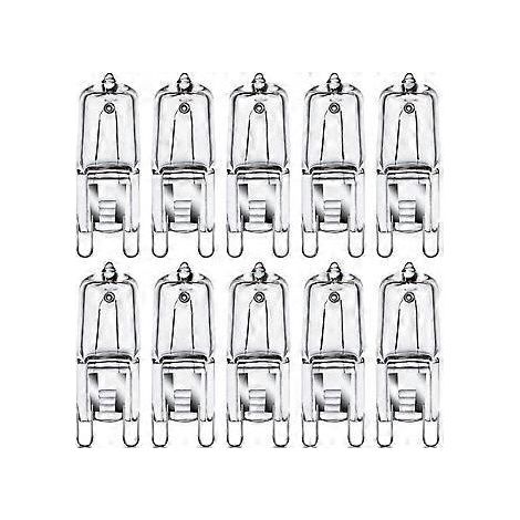 Ampoules halogènes G9 35 W, 230 V, blanc chaud 2800 K, dimmables, lot de 10 (1/5)