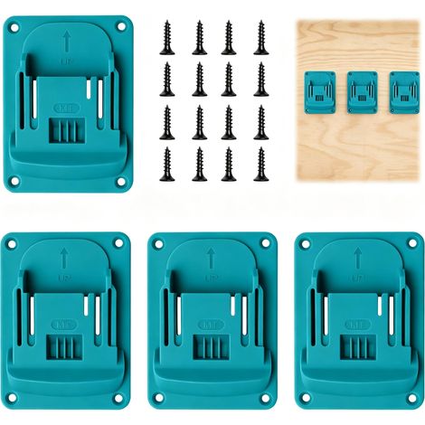 5 Pièces Support Outils Mural pour Support Batterie et Perceuse (1/4)