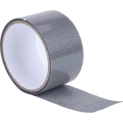 1 rouleau de ruban de réparation pour moustiquaire, ruban de réparation en fibre de verre adhésif résistant de 2005cm, pour fenêtres ou portes (gris) (1/5)