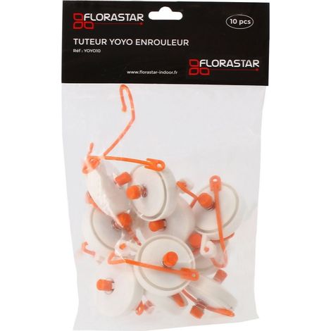 Lot de 10 tuteurs enrouleurs YOYO - FLORASTAR (1/4)