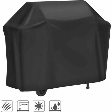 Housse De Barbecue - Tissu Oxford 210D - Résistante UV Eau Humidité - Dimensions 145 x 61 x 117 cm - Pour Barbecue 58 Pouces - 1 Pièce (1/5)