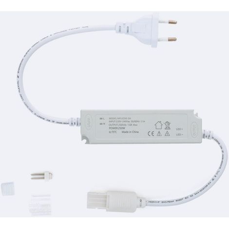 Driver No Flicker per Striscia LED Senza Raddrizzatore 220V AC SMD IP65 Larga 12mm 250 W