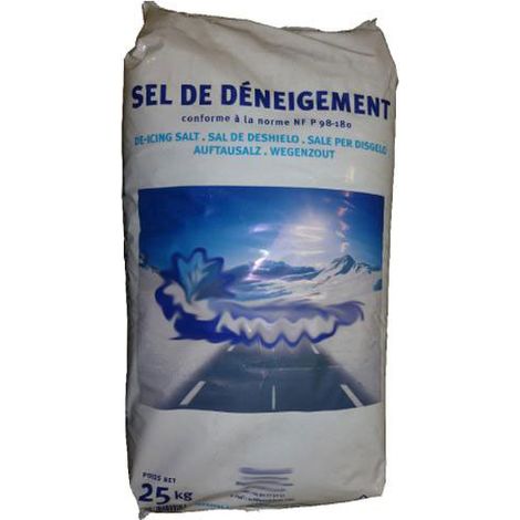 Itar – Sel de déneigement professionnel 25kg – Action rapide jusqu'à -15°C – Granulométrie optimisée pour épandage homogène