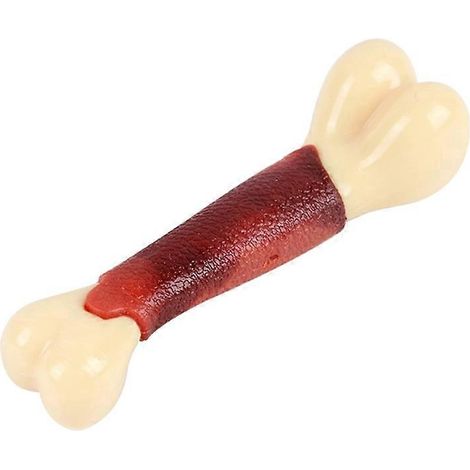 Hundekauspielzeug in Knochenform, Backenzahnstab für kleine und mittelgroße Hunde, Zahnpflege, Größe S.