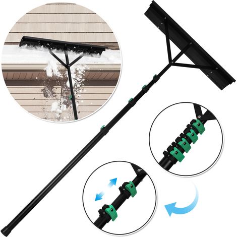 TolleTour 131-480CM Rastrillo de nieve telescópico de aluminio con 4 bielas ajustables - Ligero (1/5)