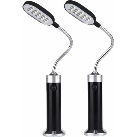 Lampes pour Barbecue Base MagnéTique LéGèRe pour Barbecue - Col de Cygne Flexible Une 360 DegréS Lot de 2 (1/5)