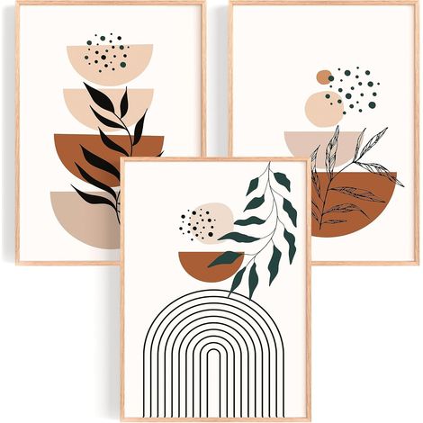 Lot de 3 Tableau Decoration Murale Affiche Décoration Chambre Maison Cousine Poster Mural Tableaux Déco Boho Salon