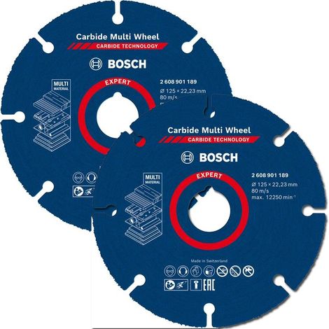 Bosch Expert Carbide Multi Material Wheel Saw Cutting Disc 125 mm x 22.23 mm x 2
