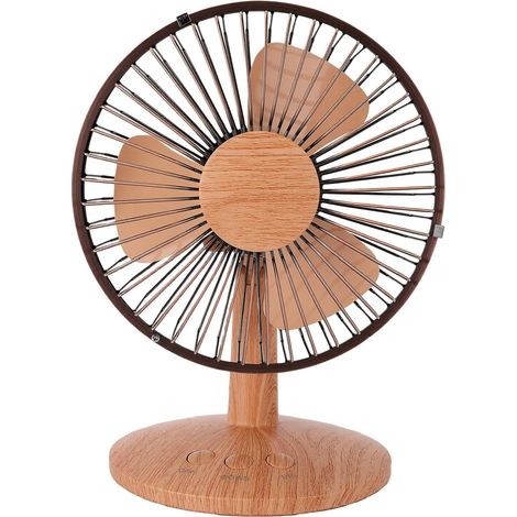 Small Desk Fan, Portable 2 Speed Oscillating USB and (1/5)