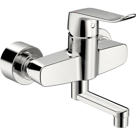 HANSA HANSAclinca Mitigeur de lavabo, saillie 177 mm, chromé, (1/3)