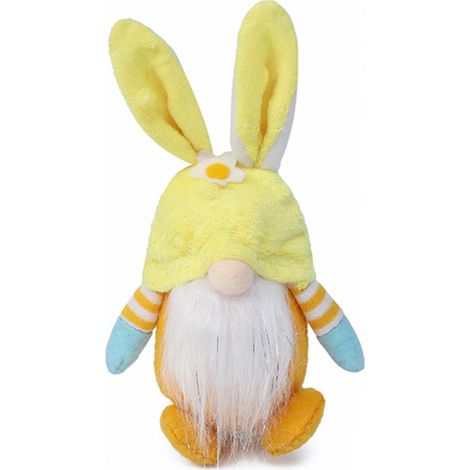 Osterdekoration: Wichtelpuppe, Plüsch-Osterhase, handgefertigter Plüschelf, gesichtslose Zwergenpuppe, Ornament für Zuhause oder Büro (1/5)