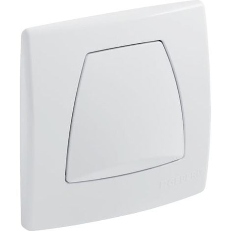 Geberit Placca di comando Twinline per comando orinatoio con scarico pneumatico: bianco alpino, 240562111
