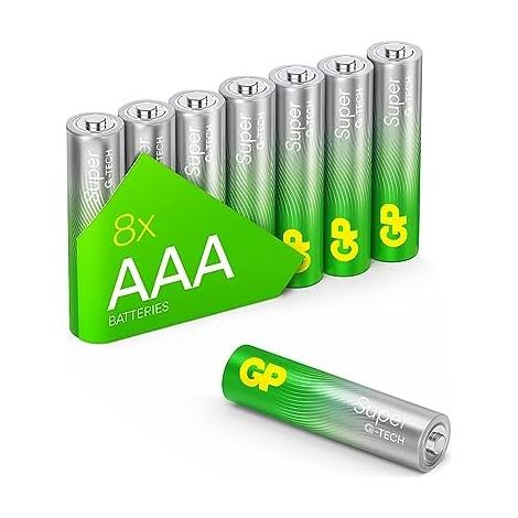 GP Super Micro (AAA)-Batterie Alkali-Mangan 1.5 V 8 St. (1/5)