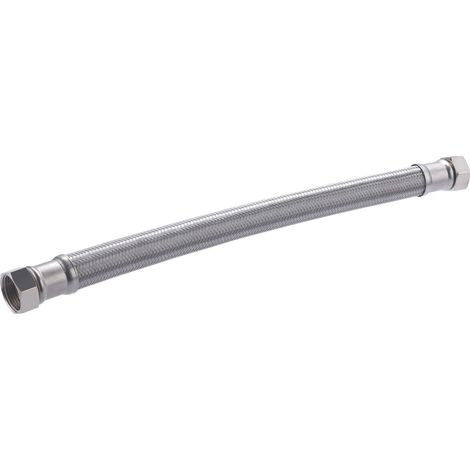 Flexible de Acero Inox Hembra Igual DN25 QUICK PLOMBERIE - Hembra Hembra 1" Paso Interior de 25mm Longitud 500mm