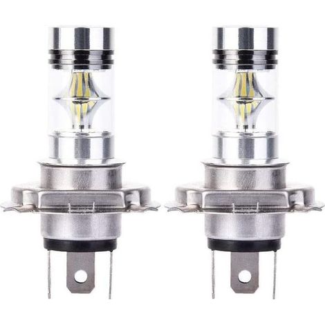 2x H4 Cree LED 100W 20SMD Super Brillant Brouillard Lampe LED Blanc 6000K (1/5)