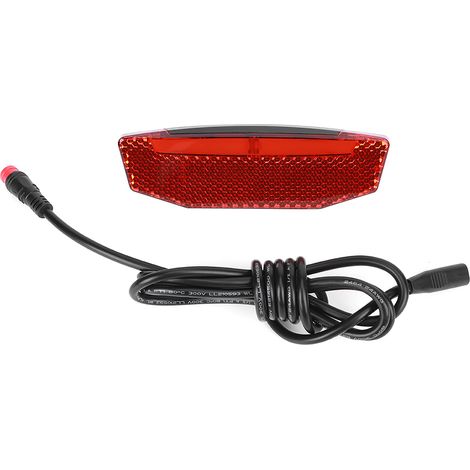 LED-Rücklicht für 6V-60V-Elektrofahrräder, wasserdicht, Sicherheitsausrüstung für Nachtfahrten (1/5)