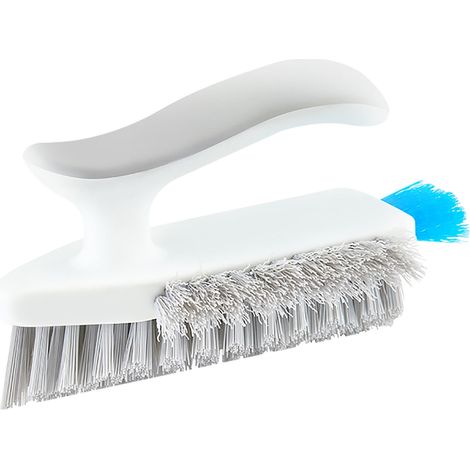 Cepillo de limpieza para huecos de ventanas de 2 piezas, limpiador de ventanas integrado, herramienta para barandillas, removedor de manchas de agua de 360°, cepillo lateral para espacios estrechos. (1/5)