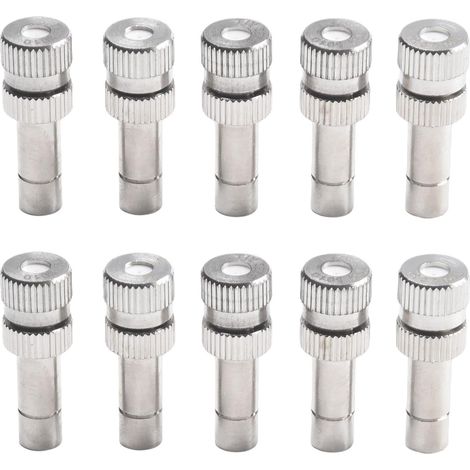 Lot de 10 buses brumisatrices 6 mm à connexion rapide en laiton pour jardinage (0,15 mm) - 0.3mm (1/5)