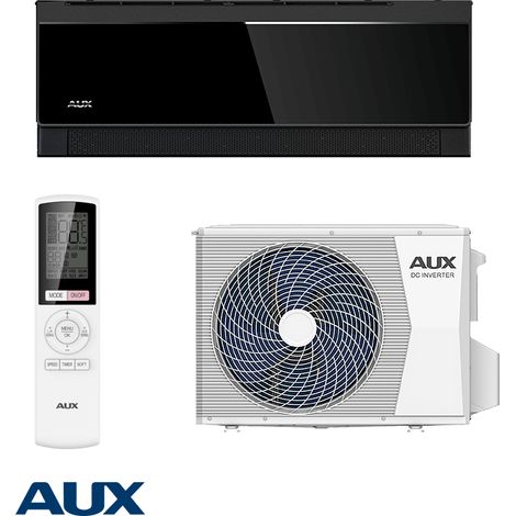 AUX C Comfort ASW-H09B7A4/CBR3DI-C3 Inverter-Klimaanlage – 9000 BTU, WLAN, A+++ (Schwarz) (1/2)