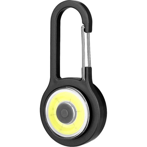 Lampe Led Portative - Lampe De Vélo Miniature - Lampe De Camping Et De Randonnée Avec Mousqueton - Pour Sac À Dos Et Tente - 1 Pièce (1/5)