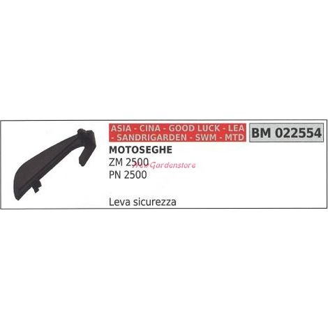 Leva sicurezza acceleratore CINA motosega ZM 2500 PN 2500 022554