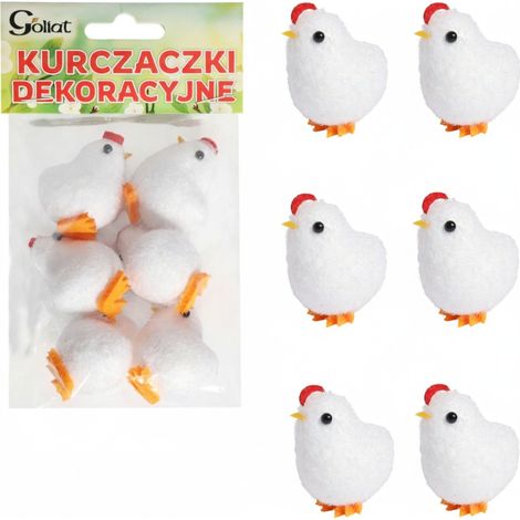 Pulcini pasquali decorativi, 6 pulcini per decorazione (1/5)