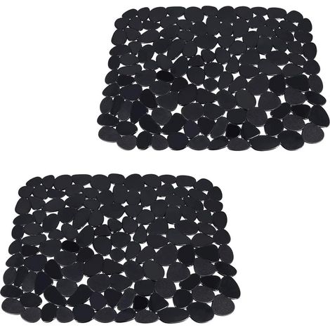 Tapis d'évier, tapis égouttoir pour lavabo, 30 40 cm (lot de 2) (1/5)