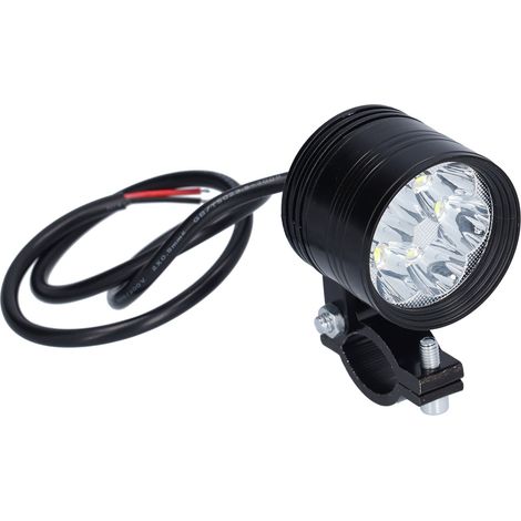 Ensemble de 2 phares de moto, phares LED à 6 LED, réglables, feux antibrouillard (1/5)