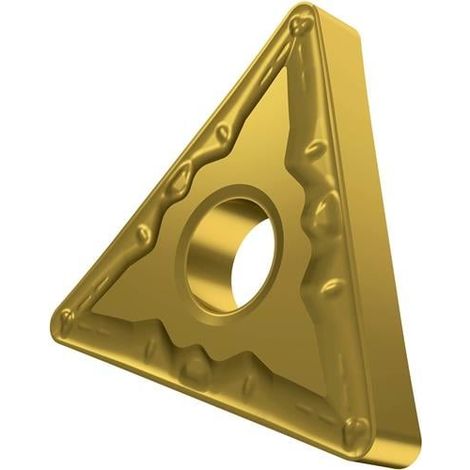 Drehwendeschneidplatte ISO TNMG 160408E-FM:TT310 D.3,81mm PVD beschichtet Gold (1/2)