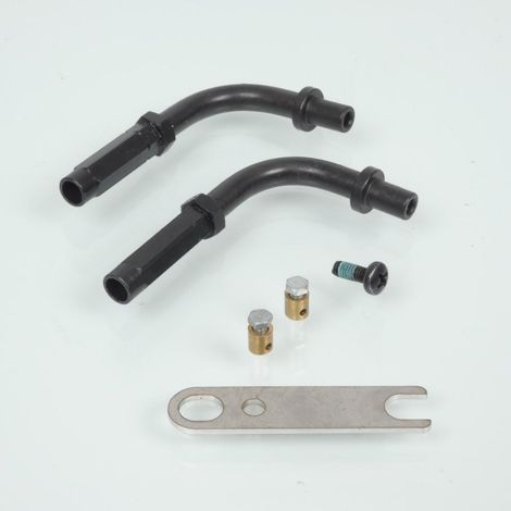 Kit 2 guide câble de gaz coudé à 90° Domino pour moto scooter (1/2)