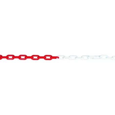 CADENA DE PLASTICO BLANCA/ROJA 8 MM (â‚/m) - KARPA