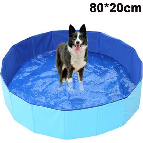 1 Piscine pliable, PVC anti-rayures, fond antidérapant, drainage facile, chiens chats enfants (1/5)