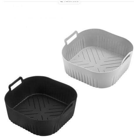 Lot de 2 moules en silicone pour friteuse à air chaud, accessoires pour 4,2 L 4,1 l, compatible avec d'autres Air Fryer 4L-5 l (1/4)