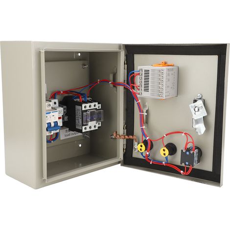 7,5 kW dreiphasiger AC220V Digitalregler für Stanzpresse, BERM intelligenter Thermostat-Steuerkasten, dreiphasiger Temperaturreglerkasten, präzise automatische Steuerung. (1/5)