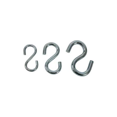 GANCI AD S PER CATENE IN ACCIAIO ZINCATO- - n°23  EE ¸ mm.6x53 - 100 pezzi