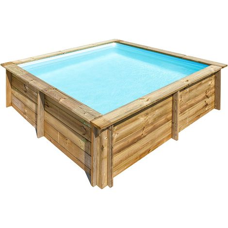 PISCINA GRE DE MADERA CITY 225X225X 68 CMTS ALTO (1/4)