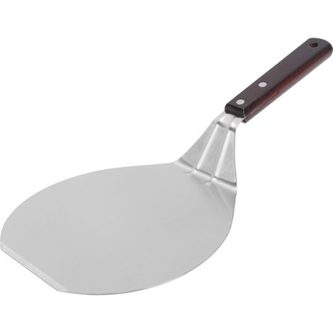 Spatule Professionnelle en Acier Inoxydable pour Cuisine - Manche en Bois pour Pizza, Gâteau et Pancakes (1/5)