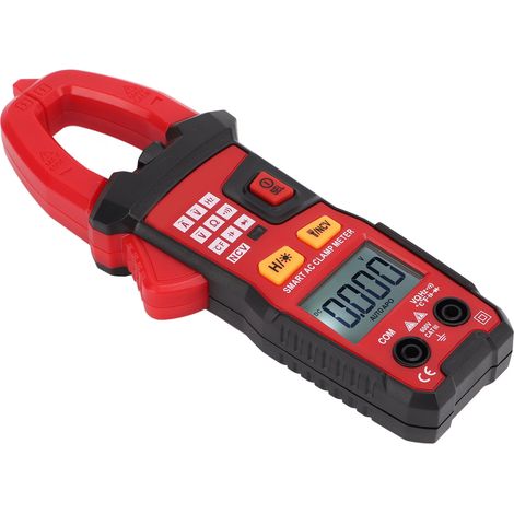 Digitales LCD-Zangenmessgerät mit Hintergrundbeleuchtung, Spannungs- und Stromprüfer, Taschenlampe und Taster für elektrische Ventile und Fehlersuche in elektrischen Anlagen (1/5)